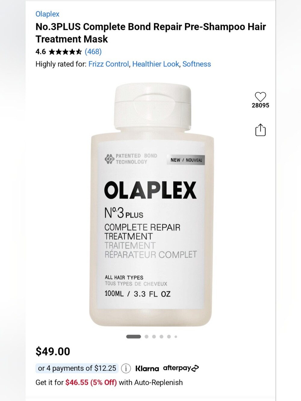 OLAPLEX No.3 Plus Complete Repair Treatment